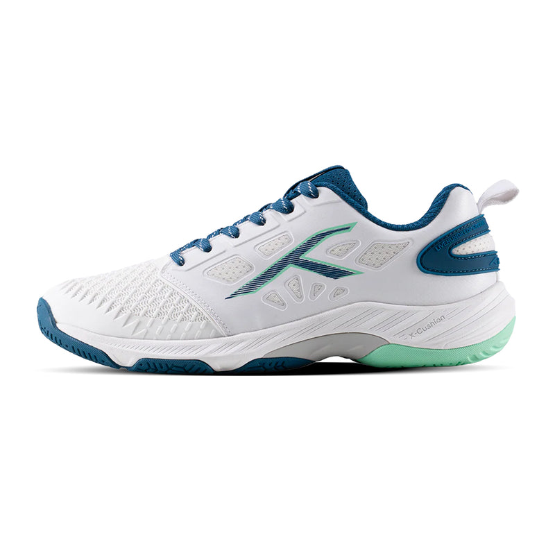 Hundred Hyper Court Badminton Shoes (White/Blue) 1