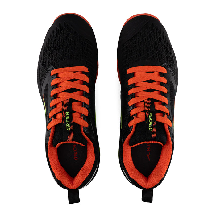 Hundred Hyper Spike Badminton Shoes (Black/Orange/Lime/Blue) 4