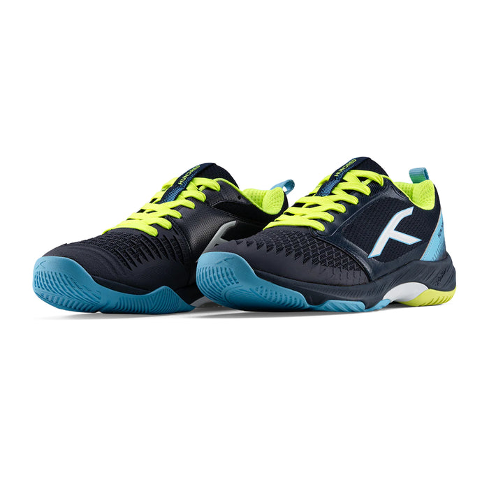 Hundred Hyper Spike Badminton Shoes (Navy/Blue/Lime/White) 3