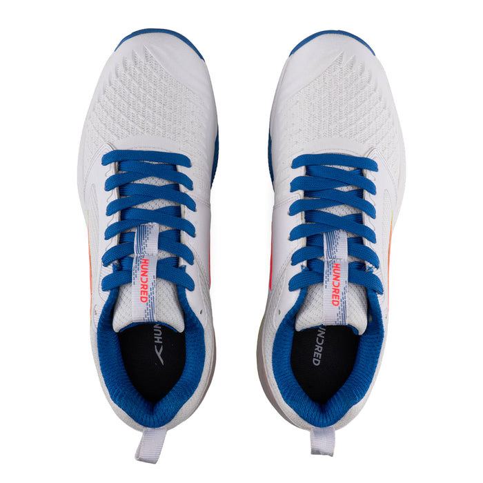 Hundred Hyper Spike Badminton Shoes (White/Blue/Orange/Lime) 4
