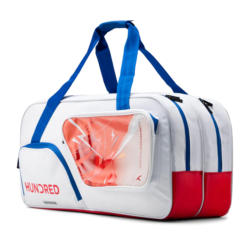 Hundred Monolith Badminton Kitbag (White) 2