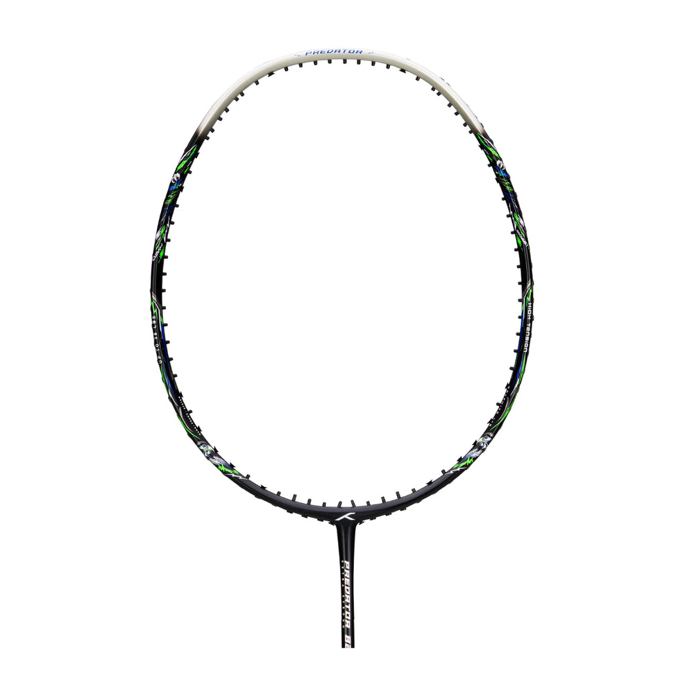 Hundred Predator 82 Extra Strong Badminton Racket (Black/Silver)