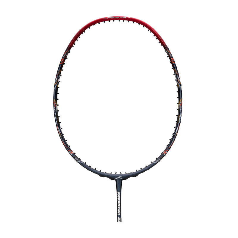 Hundred Predator 82 Extra Strong Badminton Racket (Dark Grey/Red) 1