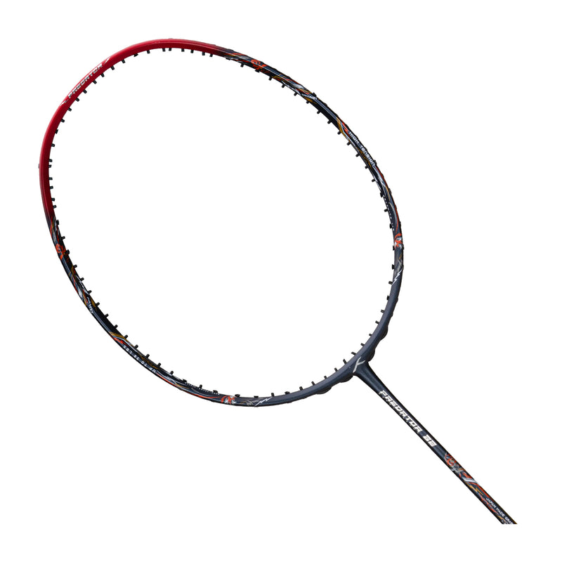 Hundred Predator 82 Extra Strong Badminton Racket (Dark Grey/Red) 2