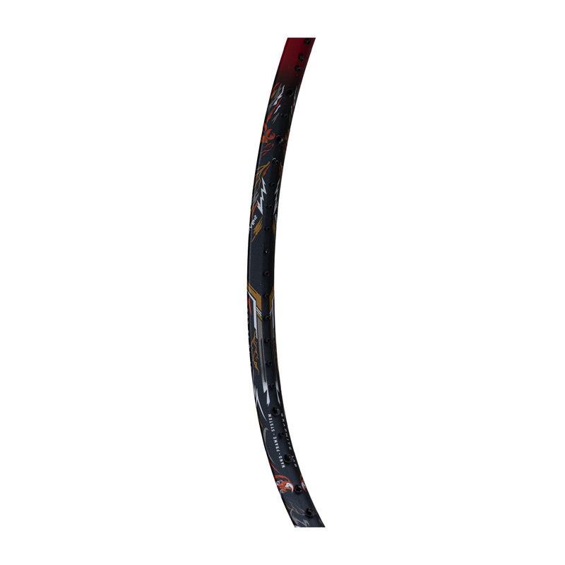 Hundred Predator 82 Extra Strong Badminton Racket (Dark Grey/Red) 4