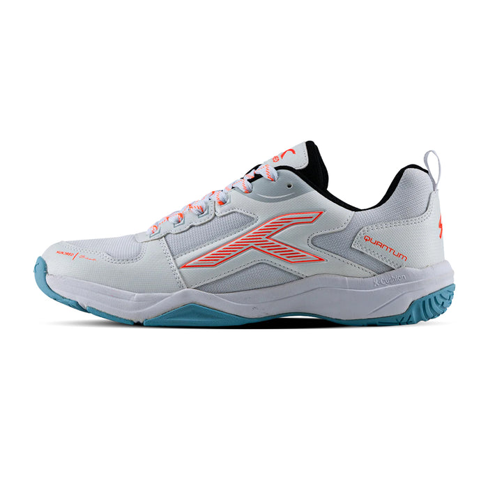 Hundred Quantum Badminton Shoes (White/Orange) 1