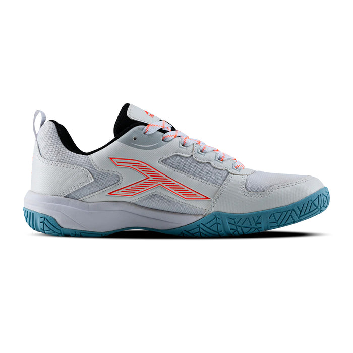 Hundred Quantum Badminton Shoes (White/Orange) 2