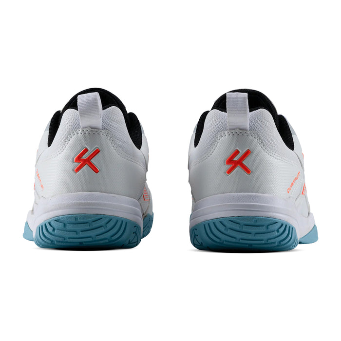 Hundred Quantum Badminton Shoes (White/Orange) 4