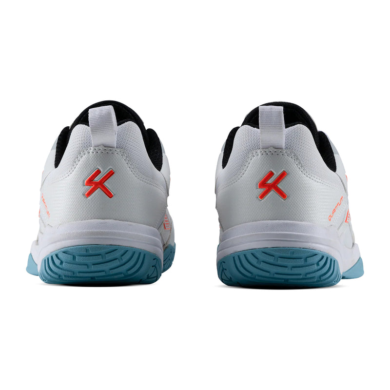 Hundred Quantum Badminton Shoes (White/Orange) 4