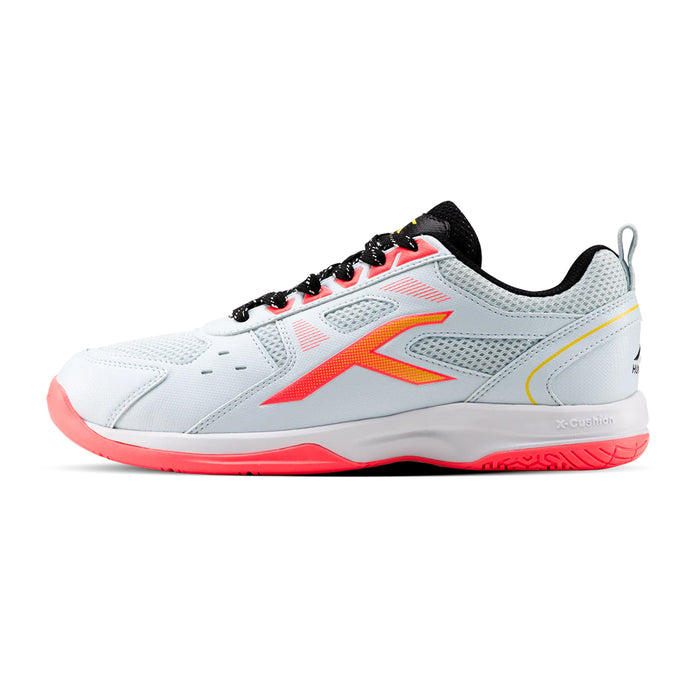 Hundred Raze Badminton Shoes (Light Blue/Orange) 1