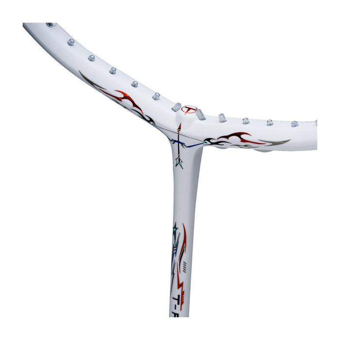 Hundred T-Fusion 300 Badminton Racket - 5U (White/Silver) 4