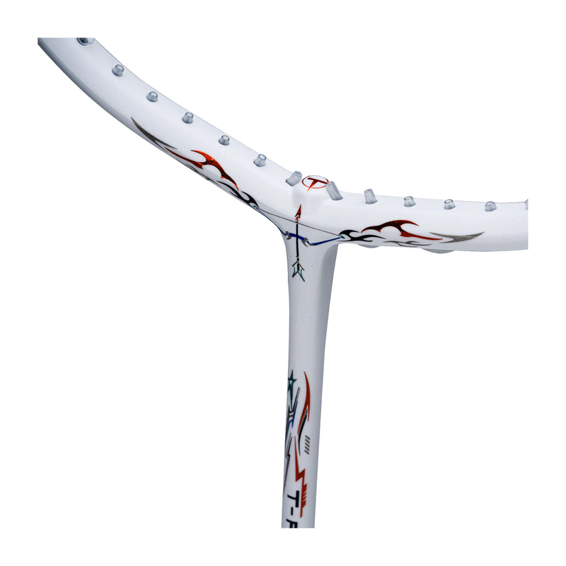 Hundred T-Fusion 300 Badminton Racket - 5U (White/Silver) 4