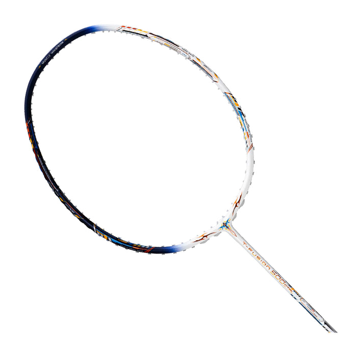 Hundred T-Fusion 500 CTRL Badminton Racket (White/Navy) 2