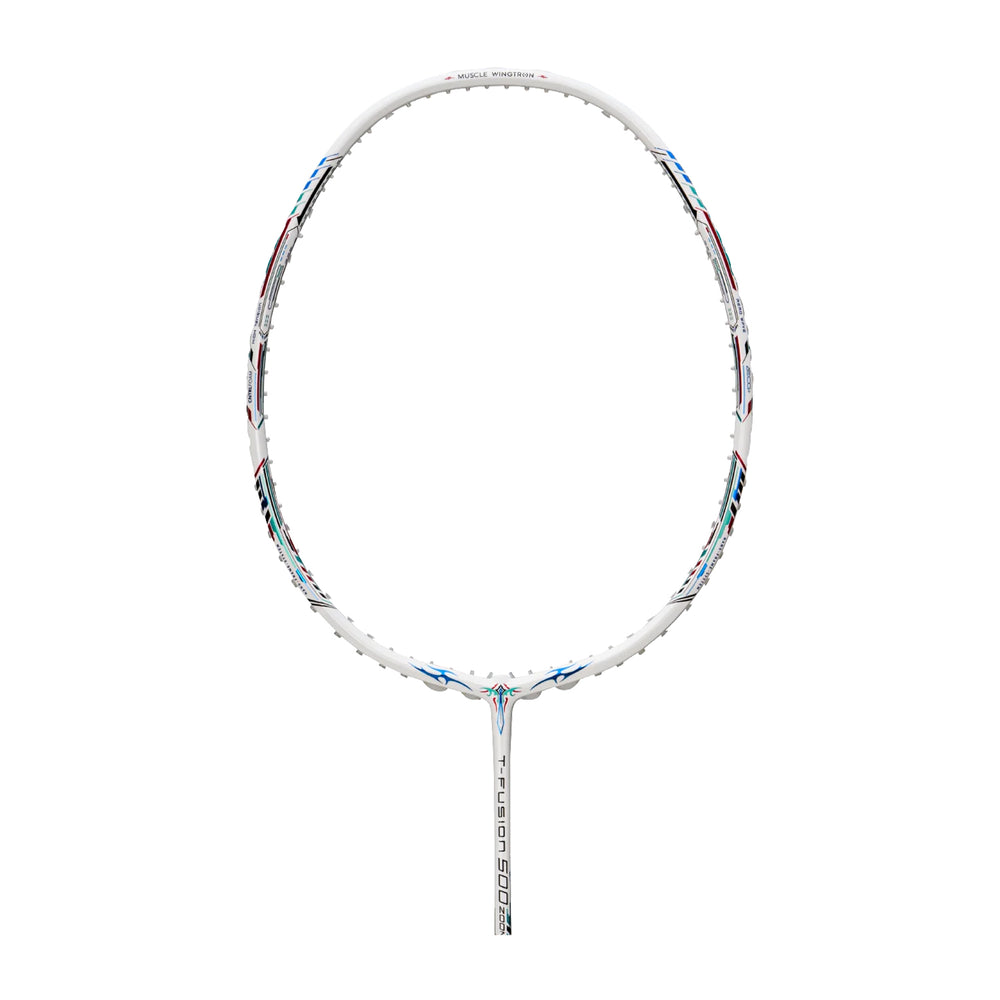 Hundred T-Fusion 500 ZOOM Badminton Racket (White/Navy)