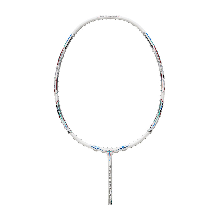 Hundred T-Fusion 500 ZOOM Badminton Racket (White/Navy) 1
