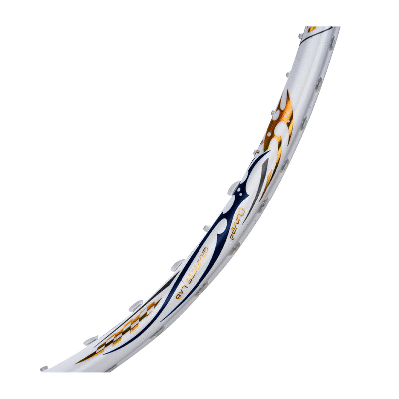Hundred Z Tronic 100 Badminton Racket (White/Gold) 5