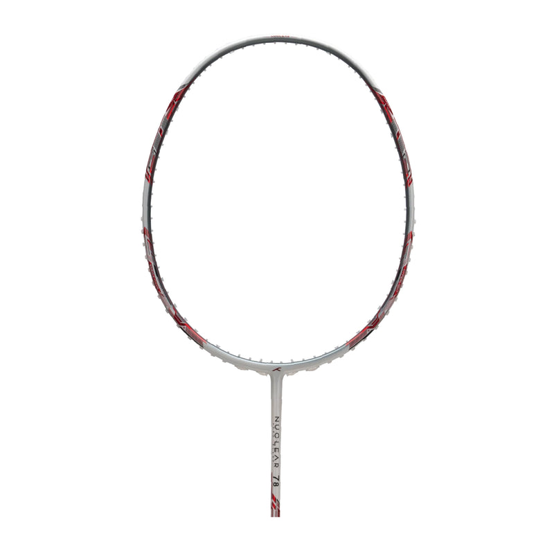 Hundred Nuclear 78 Badminton Racket (White/Red) 1