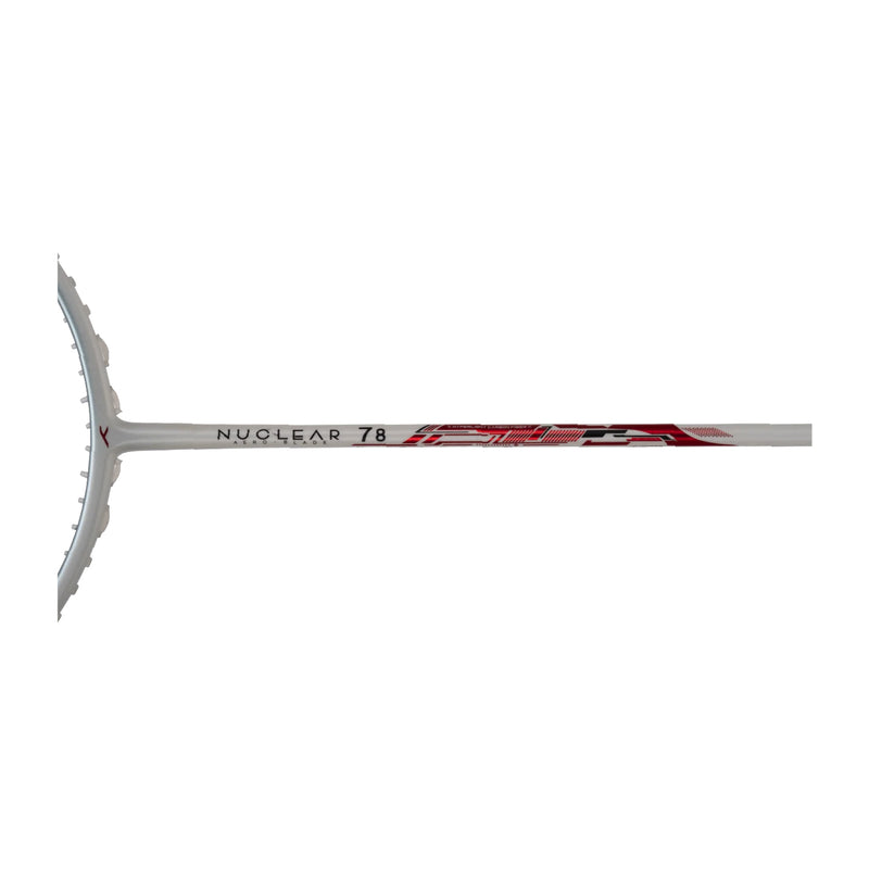 Hundred Nuclear 78 Badminton Racket (White/Red) 5