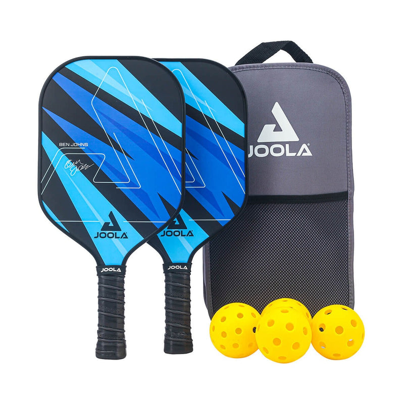 Joola Blue Lightning Pickleball Paddle Set (2 Paddles, 4 Balls & Bagpack) 1