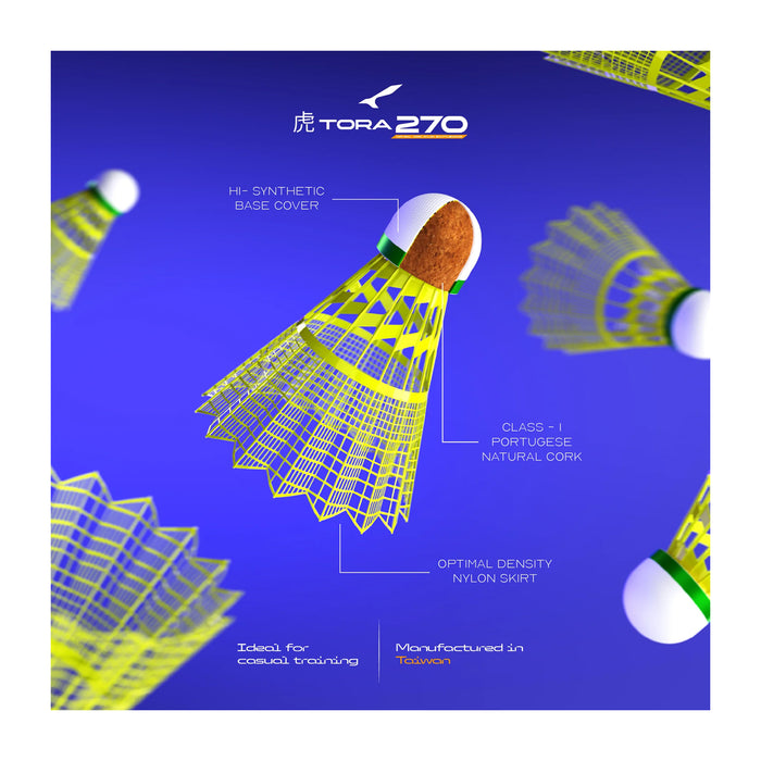 Katana Tora 270 Nylon Badminton Shuttlecock 2