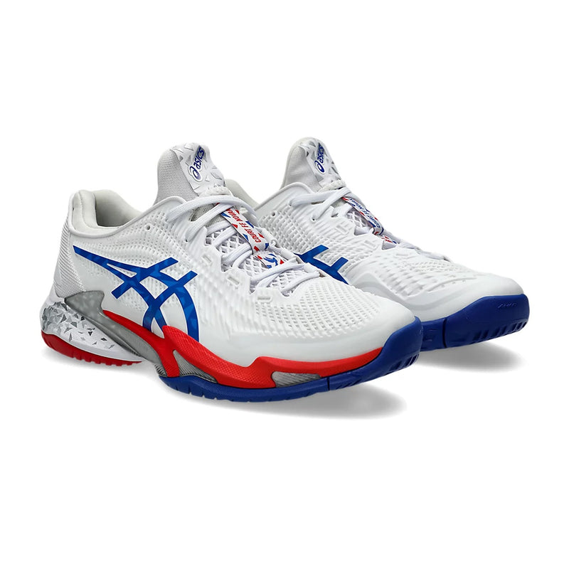 Asics Court FF3 Novak Paris Tennis Shoes (White/Asics Blue) 3