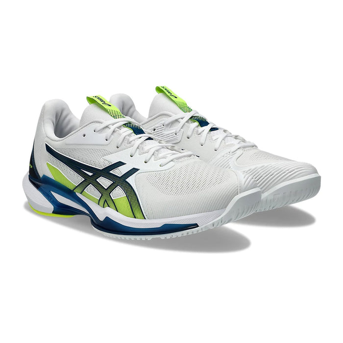 Asics Solution Speed FF3 Tennis Shoes (White/Mako Blue) 3