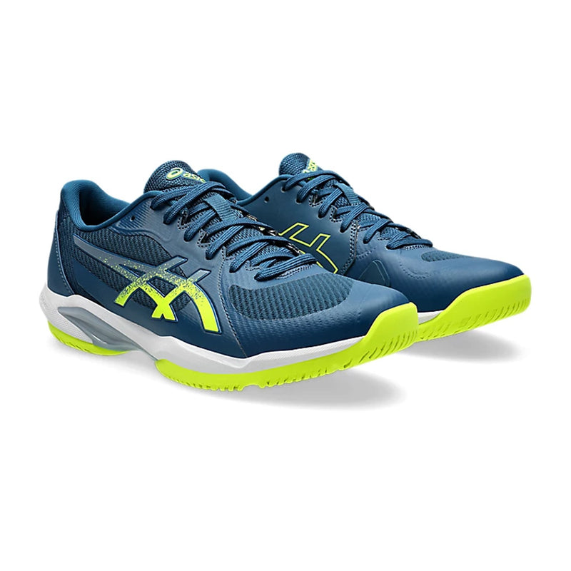 Asics Solution Swift FF2 Tennis Shoes (Mako Blue/Safety Yellow) 3