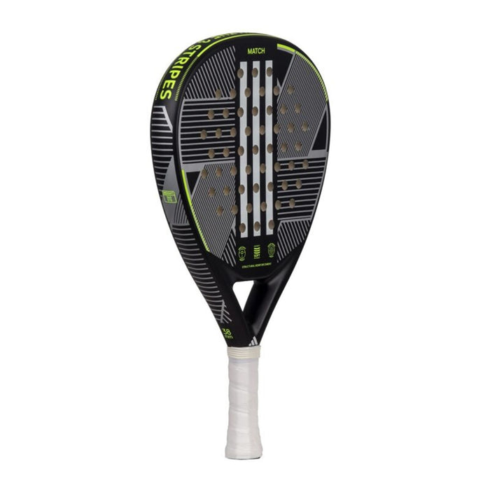 Adidas Match 3.3 Padel Racquet - (Black/Lime) 3