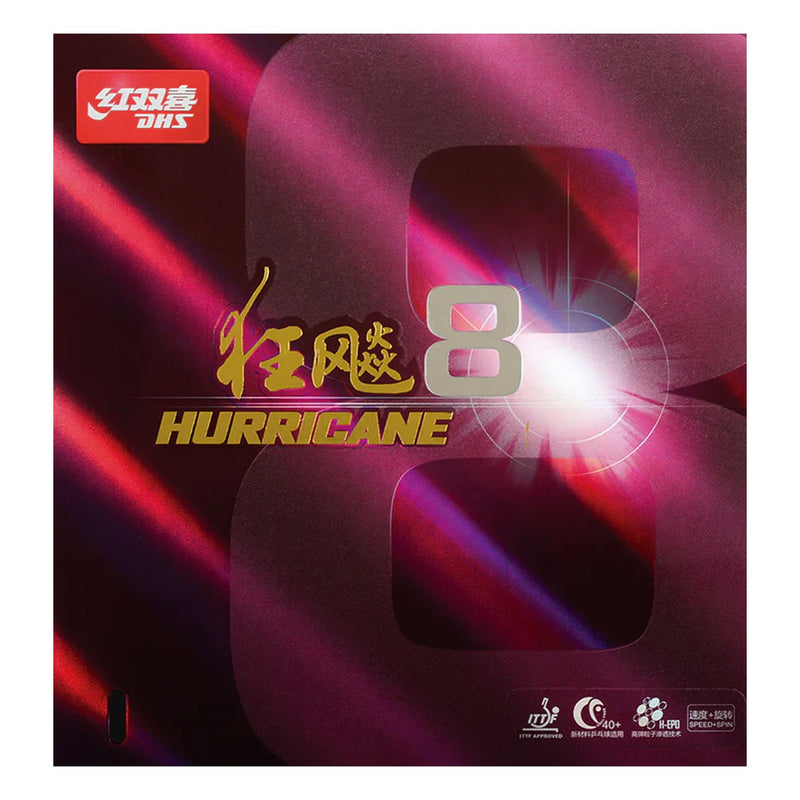 DHS Hurricane 8 Table Tennis Rubber 1