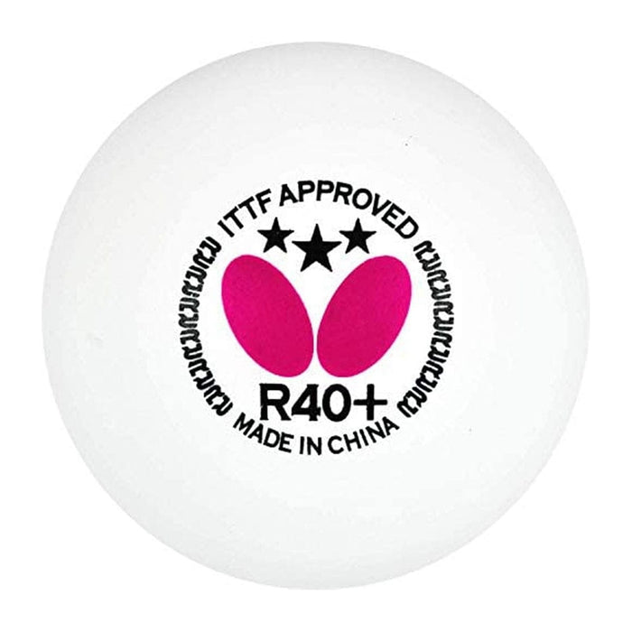 Butterfly 3 Star R40+Table Tennis Balls (Pack of 3) 2