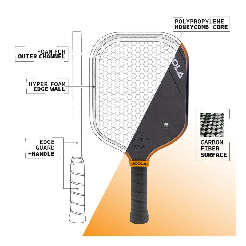 Joola Collin Johns Scorpeus 3S Pickleball Paddle (16mm) 9