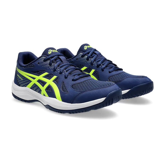 Asics Upcourt 6 Badminton Shoes (Blue Expanse/Safety Yellow) 3