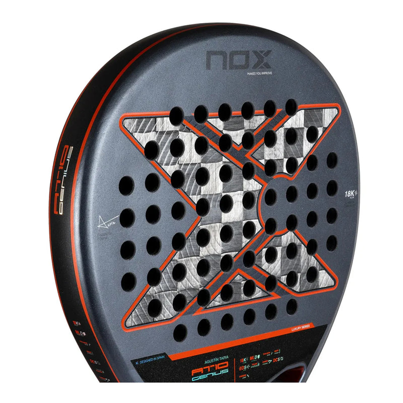 Nox AT10 Luxury Genius 18K Alum 2025 by Agustín Tapia Padel Racquet 5