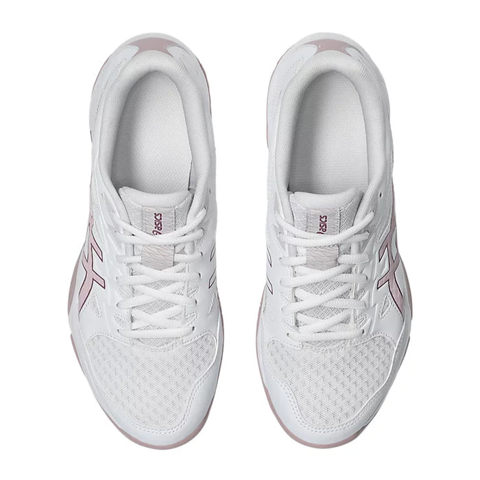 Asics Gel Rocket 11 Badminton Shoes (White/Watershed Rose) 6