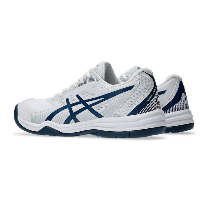 Asics Court Slide 3 Tennis Shoes (White/Mako Blue) 3