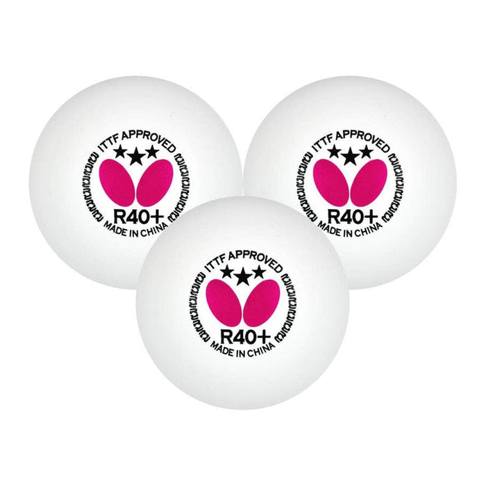 Butterfly 3 Star R40+Table Tennis Balls (Pack of 24) 3