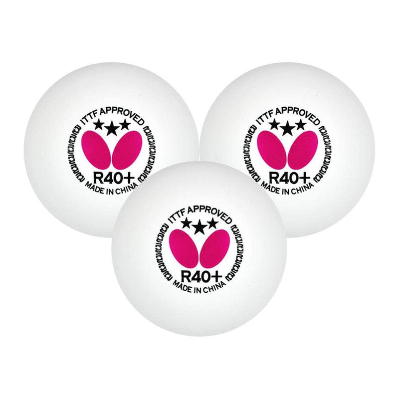 Butterfly 3 Star R40+Table Tennis Balls (Pack of 24) 3