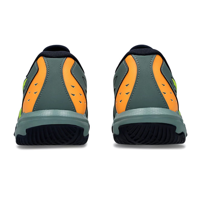Asics Gel Rocket 11 Badminton Shoes (Celadon/Safety Yellow) 5