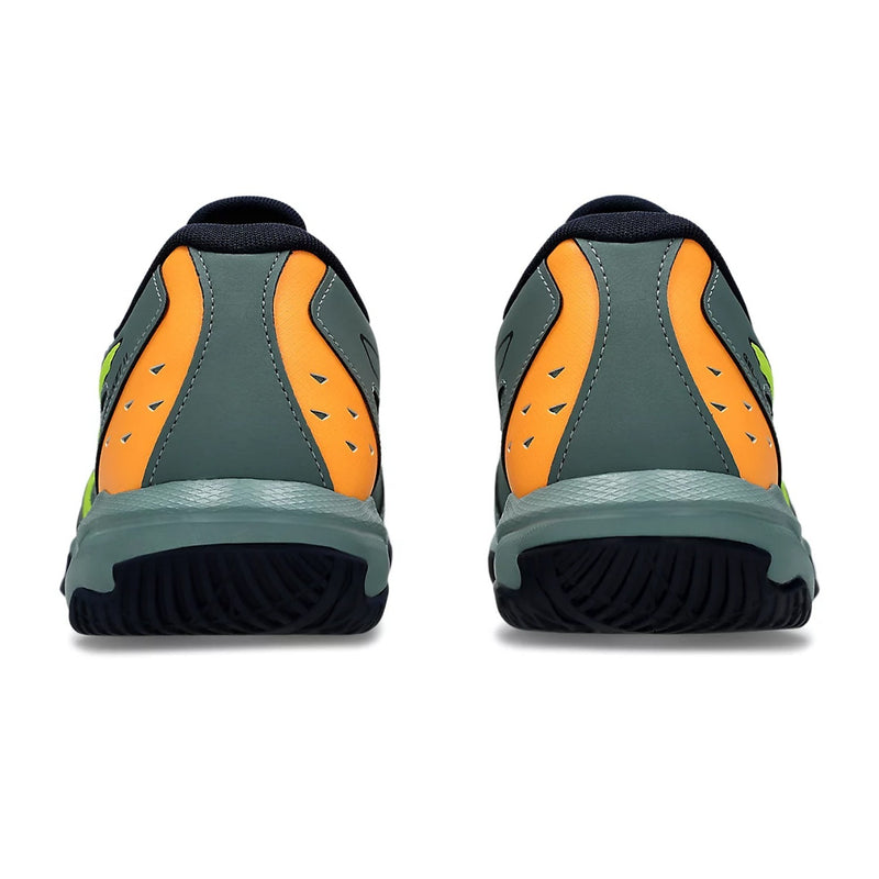 Asics Gel Rocket 11 Badminton Shoes (Celadon/Safety Yellow) 5