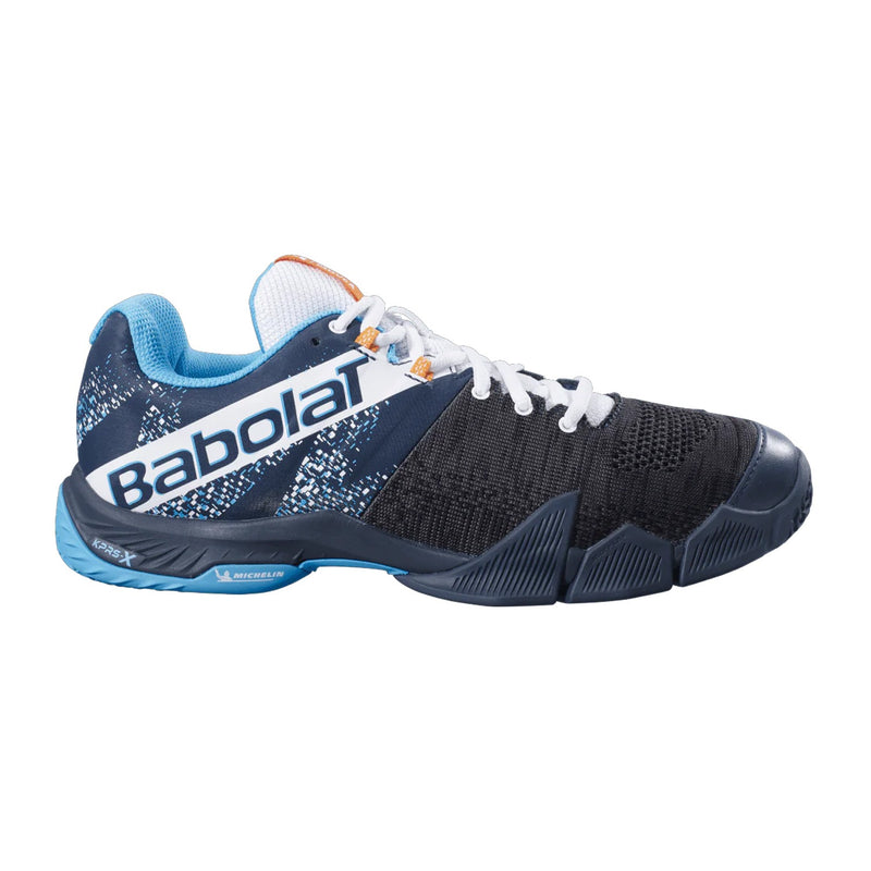 Babolat Movea Padel Shoes (Grey/Scuba Blue) 1