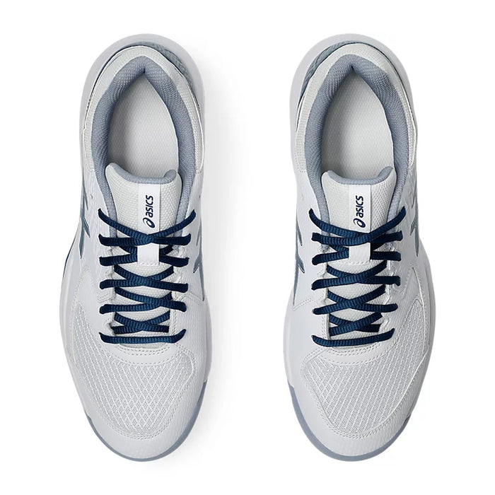 Asics Gel Dedicate 8 Tennis Shoes (White/Mako Blue) 6