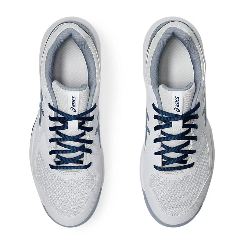 Asics Gel Dedicate 8 Tennis Shoes (White/Mako Blue) 6