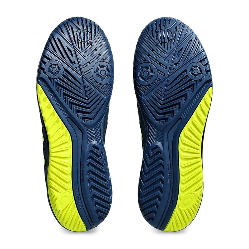 Asics Gel Resolution 9 Tennis Shoes (Mako Blue/Safety Yellow) 7