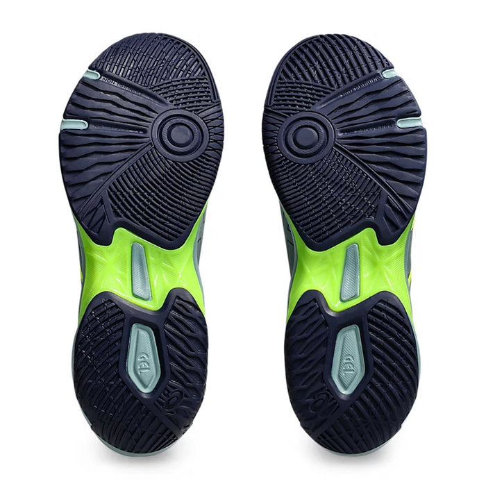 Asics Gel Rocket 11 Badminton Shoes (Celadon/Safety Yellow) 7