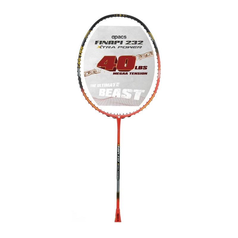 Apacs Finapi 232 XTRA Power Badminton Racket (Red/Black) 1