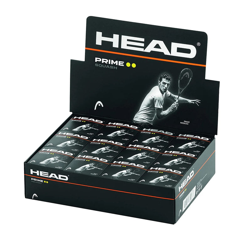 HEAD Prime Double Dot Squash Balls (12 Pcs) 1