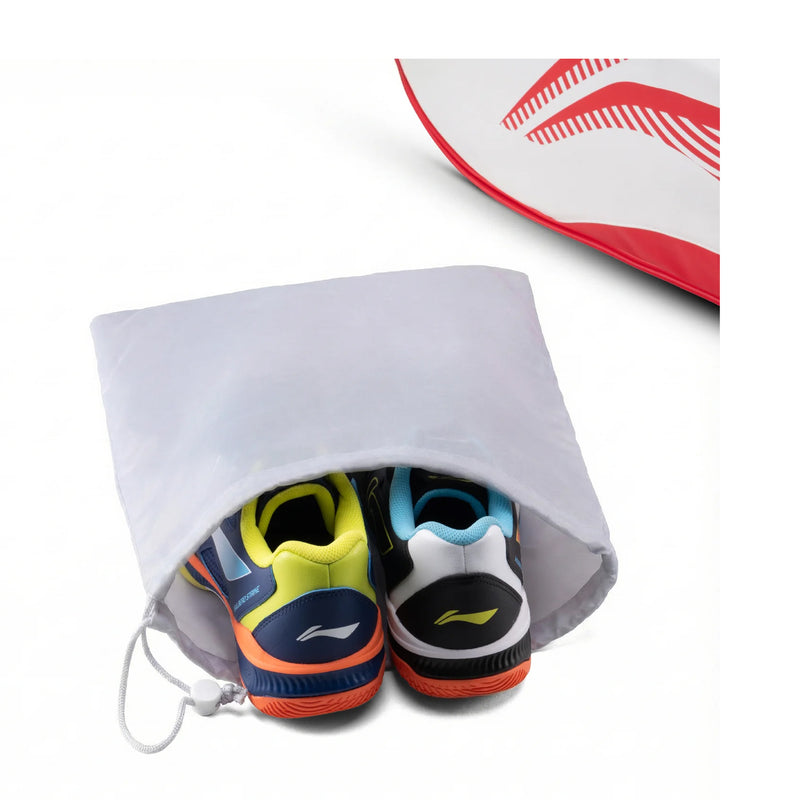 Li-Ning Axis Badminton Kitbag (White/Red) 6