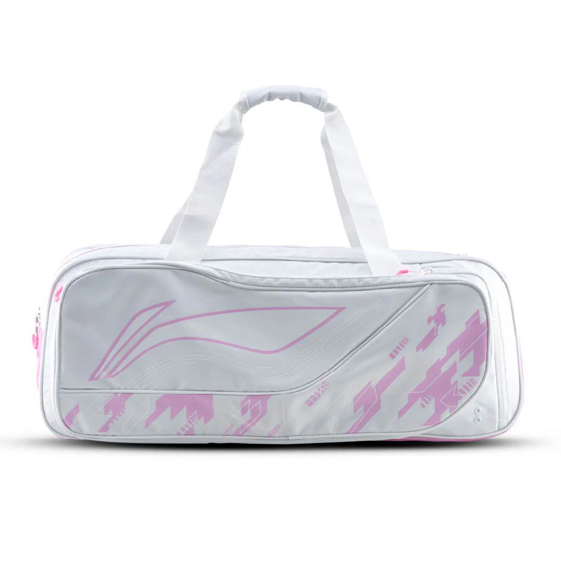 Li-Ning Axtrox Badminton Kitbag (White/Pink) 1