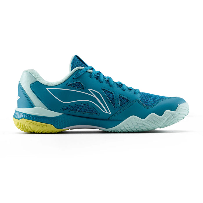 Li-Ning Halberd Strike Badminton Shoes (Blue Jade/Floating Green) 2