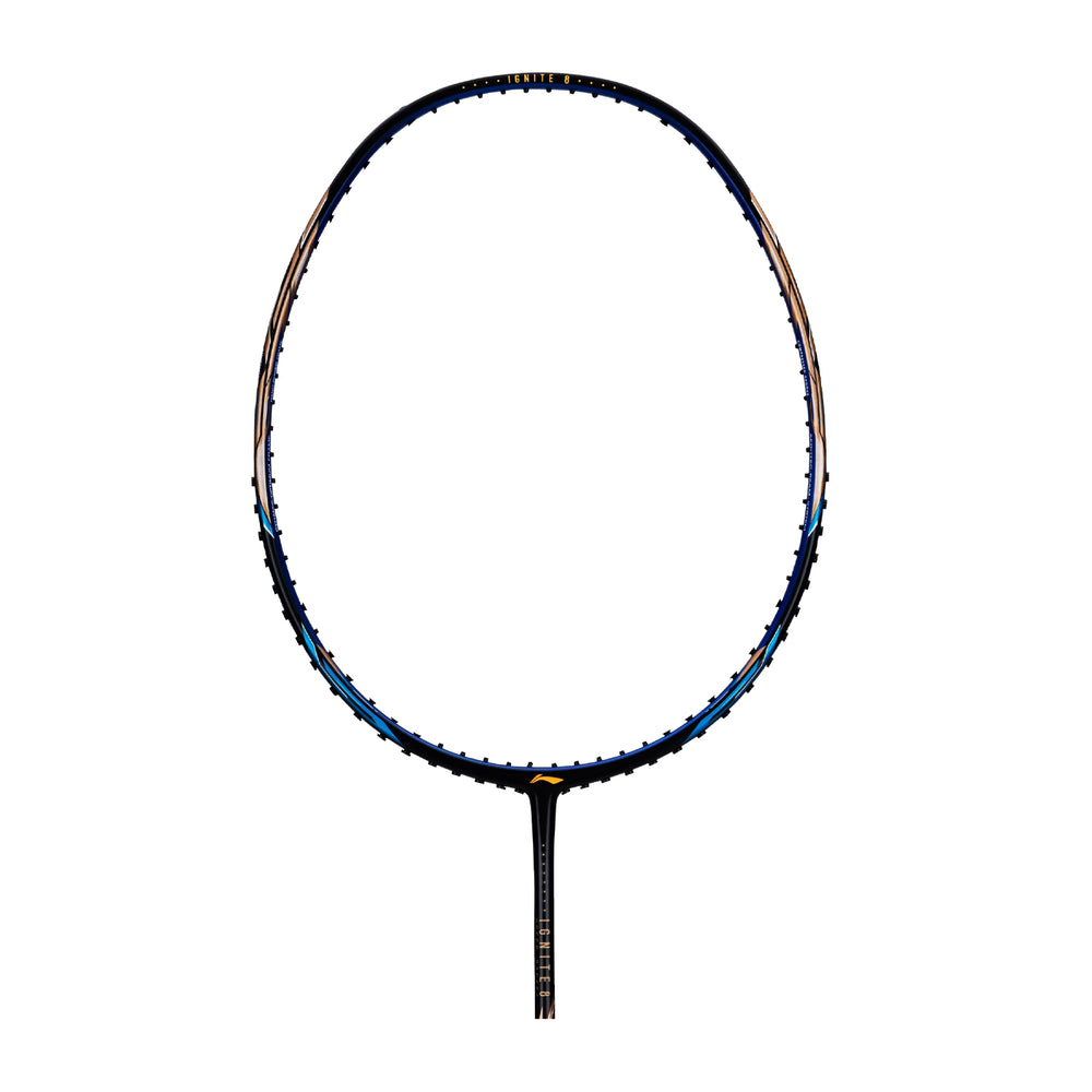 Li-Ning Ignite 8 Badminton Racket (Black/Blue/Old Gold)